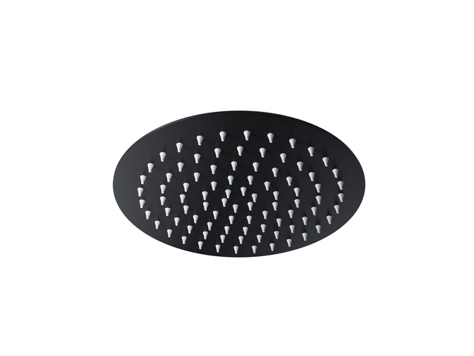 Zestaw prysznicowy Corsan Lugo czarny z deszczownicą 25 cm, baterią termostatyczną i prysznicem