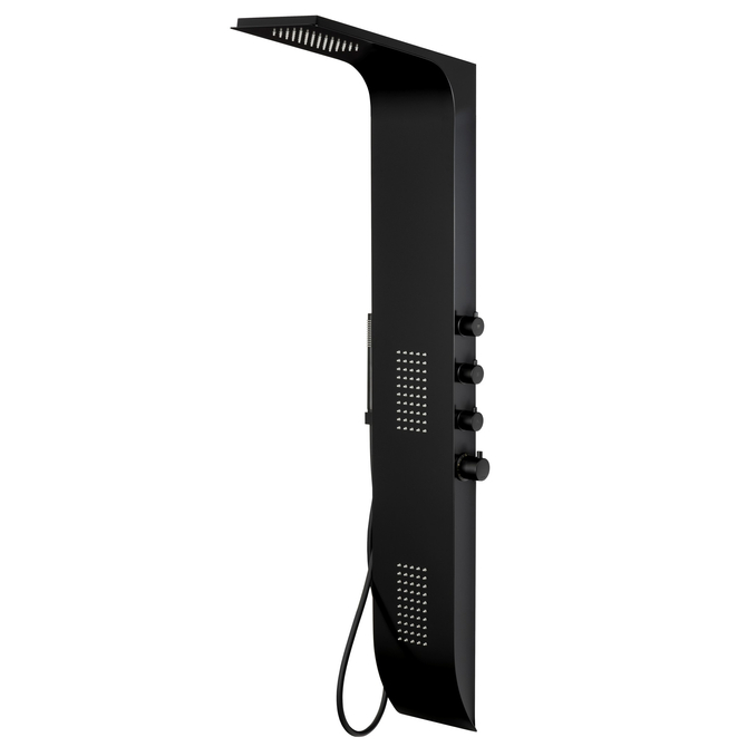 Sprchový panel Corsan DUO Termostat Černá LED dešťová sprcha