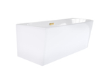 Corsan INTERO freestanding corner bathtub 170 x 73 Left-hand installation click-clack plug Gold