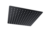 Ručná sprcha Corsan CMD30BL SLIM, oceľ, čierna, štvorcová, 30 cm