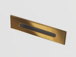 Corsan ESTELLA freistehende Badewanne 160 x 74 cm Klick-Klack-Stöpsel Kupfer/RoséGolden