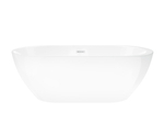 Wanna wolnostojąca Corsan RENO 170 x 80 cm z boczną półką Korek klik-klak Biały